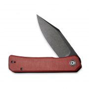 Civivi Knives Relic Liner Lock C20077B-2 Black Nitro-V Stainless Burgundy G10