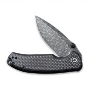 Civivi Knives Pintail Liner Lock C2020DS-1 Damascus Steel Twill Carbon Fiber