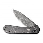 Civivi Knives Elementum Button Lock C2103DS-3 Damascus Black Marble Carbon Fiber