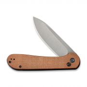 Civivi Knives Elementum Button Lock C2103D 14C28N Stainless Brown Micarta