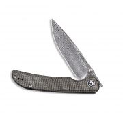 Civivi Knives Imperium Liner Lock C2107DS-3 Damascus Steel Dark Green Micarta