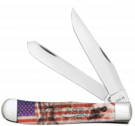 Case xx Knives Trapper US Patriotic Red White Blue 10678 Stainless Pocket Knife