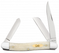 Case xx Knives Medium Stockman Smooth Natural Bone 11021 Stainless Pocket Knife