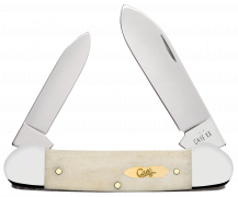 Case xx Knives Canoe Smooth Natural Bone 11023 Stainless Pocket Knife
