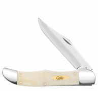 Case xx Knives Folding Hunter Smooth Natural Bone 11024 Stainless Pocket Knife