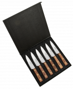 Case xx Knives Kitchen Knife Cutlery Steak Walnut Wood 6-Knife Set 11078