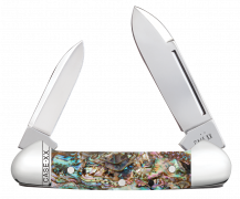 Case xx Knives Butterbean Smooth Abalone 12039 Stainless Pocket Knife