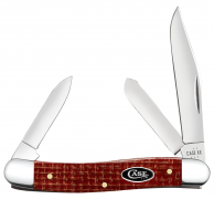 Case xx Knives Medium Stockman Dark Red Micarta 12272 Carbon Steel Pocket Knife