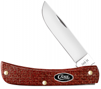 Case xx Knives Sod Buster Jr Dark Red Micarta 12273 Carbon Steel Pocket Knife