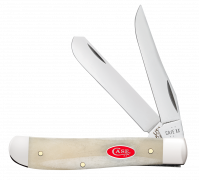 Case xx Knives Mini Trapper Smooth Natural Bone 14021 Stainless Pocket Knife