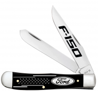Case xx Knives Ford Trapper 14335 Black Delrin Stainless Steel Pocket Knife