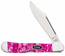 Case XX Butterbean Pink Crackle Kirinite 16164 Stainless Pocket