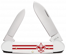 Case xx Knives Canoe Scouting America White Synthetic 18140 Pocket Knife