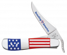 Case xx Knives Russlock Scouting America Red & Blue Synthetic 18144 Pocket Knife