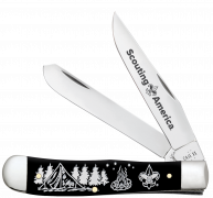 Case xx Knives Trapper Scouting America Black Synthetic 18145 Pocket Knife
