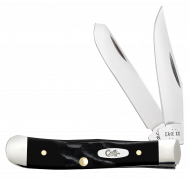 Case XX Cheetah Cub Rough Black Synthetic 18243 Stainless Pocket