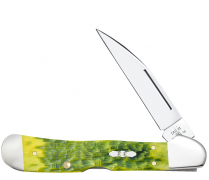 Case xx Knives Copperlock Jigged Green Apple Bone 27864 Stainless Pocket Knife