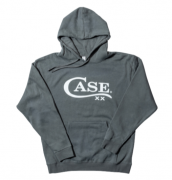 CASE XX Knives Charcoal Gray Cotton 41234 Large Hooded Sweatshirt