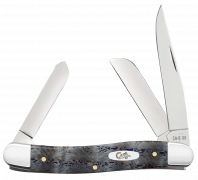 Case XX Copperlock Blue Curly Oak Wood 47494 Stainless Pocket
