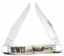 Case xx Knives Muskrat WWII Natural Bone 58490 Stainless Pocket Knife