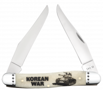 Case xx Knives Muskrat Korean War Natural Bone 58491 Stainless Pocket Knife