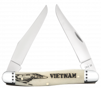Case xx Knives Muskrat Vietnam War Natural Bone 58492 Stainless Pocket Knife