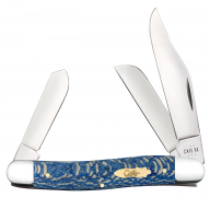 Case xx Knives Stockman Blue Sycamore Wood 63732 Stainless Pocket Knife