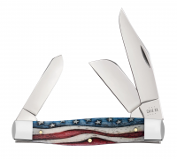 Case xx Knives Star Spangled Flag Large Stockman 64142 Stainless Pocket Knife