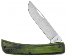 Case xx Knives Sod Buster Jr 66383 Green Black Laminate Wood S35VN Pocket Knife