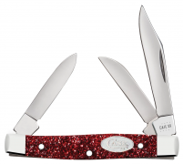 Case xx Knives Red Ruby Stardust Small Stockman Stainless 67004 Pocket Knife