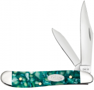Case xx Knives Peanut Green Kirinite Sparxx 71384 Stainless Steel Pocket Knife