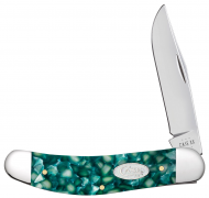 Case xx Knives Sowbelly Green Kirinite Sparxx Stainless Steel 71385 Pocket Knife