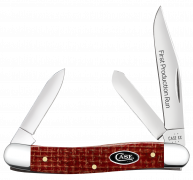 Case xx Knives Med Stockman 1st Run Red Micarta 82272 Carbon Steel 1/250 Knife
