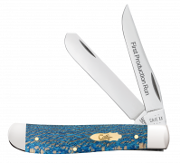Case xx Knives Mini Trapper 1st Run Blue Sycamore 93731 Stainless 1/250 Knife