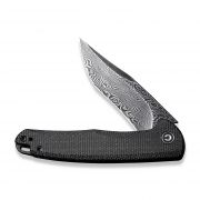 Civivi Knives Mini Sandbar Liner Lock C20011-DS1 Damascus Black Micarta
