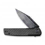 Civivi Knives Cachet C20041B-DS1 Damascus Black Stainless Green Pocket Knife
