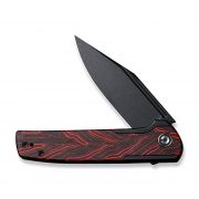 Civivi Knives Cachet C20041C-1 Frame Lock Red G10 Black Stainless Pocket Knife