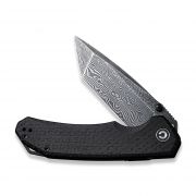 Civivi Knives Brazen Liner Lock C2023DS-1 Damascus Tanto Black G10