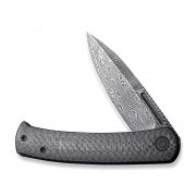 Civivi Knives Caetus Liner Lock C21025C-DS1 Carbon Fiber Damascus Pocket Knife