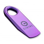 CIVIVI Ti-Bar C21030-2 Mini Prybar Purple 6AL4V Titanium with Satin Finish