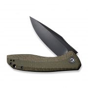 Civivi Knives Baklash Liner Lock C801K Stainless Coarse Green Micarta