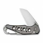 Civivi Knives Pragma Button Lock C23062B-2 Gray Aluminum Nitro-V Steel Knife