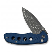 Civivi Knives Triptych C23085B-DS1 Blue Canvas Micarta Damascus Steel Knife