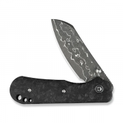 Civivi Knives Crabby Liner Lock C24055-DS1 Carbon Fiber Damascus Steel Knife