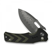 Civivi Knives Vexron C24066-DS1 Black & Green G10 Damascus Steel Knife