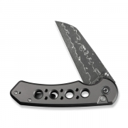 Civivi Knives Pragma Prime C24067-DS1 Gray Aluminum Damascus Steel Knife