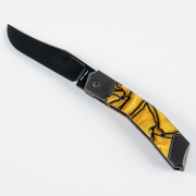 Jack Wolf Knives Bionic Jack Liquid Gold Kirinite S90V Stainless Steel Knife