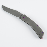 Jack Wolf Knives Bionic Jack Dark Stonewashed 6AL4V Titanium S90V Steel Knife