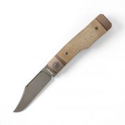 Jack Wolf Knives Gunslinger Green Micarta S90V Stainless Steel Pocket Knife