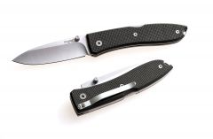 LionSteel Knives Opera Lockback 8800 BK AISI D2 Semi-Stainless Black G10